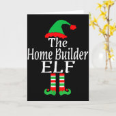 Funny Christmas The Home Builder Elf Developer Arc Kaart (Gele Bloem)