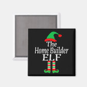 Funny Christmas The Home Builder Elf Developer Arc Magneet (Voorkant / Achterkant)