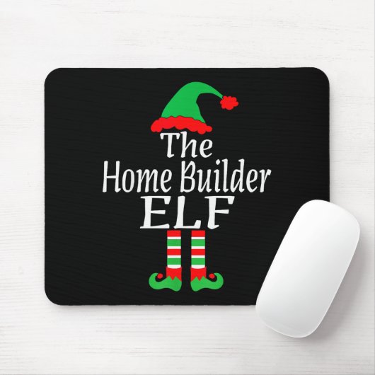 Funny Christmas The Home Builder Elf Developer Arc Muismat (Met muis)