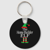 Funny Christmas The Home Builder Elf Developer Arc Sleutelhanger (Voorkant)