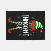 Funny Christmas The Innocent Elf Family Matching X Fleece Deken (Voorkant (Horizontaal))