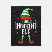 Funny Christmas The Innocent Elf Family Matching X Fleece Deken (Voorkant)