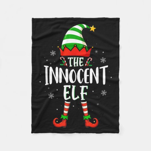 Funny Christmas The Innocent Elf Family Matching X Fleece Deken (Voorkant)