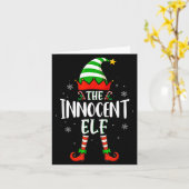 Funny Christmas The Innocent Elf Family Matching X Kaart (Gele Bloem)
