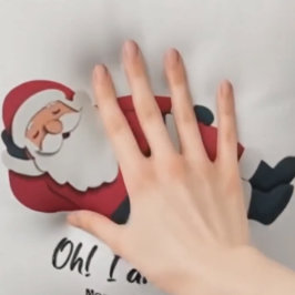  Funny christmas throw pillow santa humorous cute Kussen