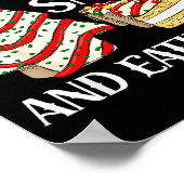 Funny Christmas Tree Cake Torn Between Looking Lik Poster (Hoek)