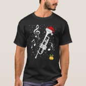 Funny Christmas Trumpet Player Cool Music Teacher  T-shirt (Voorkant)