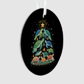 Funny Christmas Turtle Gift Turtle Christmas Tree Ornament (voorkant)