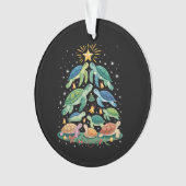 Funny Christmas Turtle Gift Turtle Christmas Tree Ornament (voorkant)