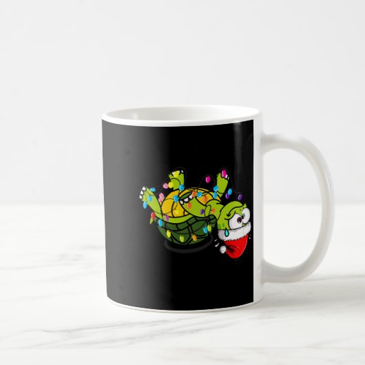Funny Christmas Turtle It's Fine I'm Fine Everythi Koffiemok (Rechts)