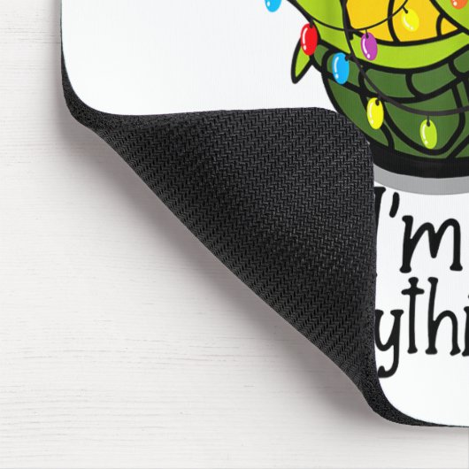 Funny Christmas Turtle It's Fine I'm Fine Everythi Muismat (Hoek)