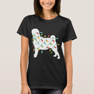 Funny Christmas voor Hondenliefhebber kerstverlich T-shirt