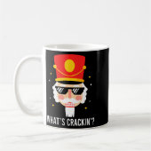Funny Christmas Whats Crackin Nutcracker Men Kids Koffiemok (Links)