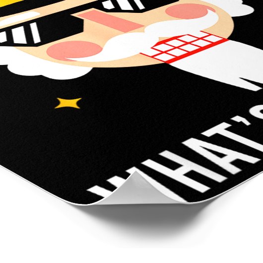 Funny Christmas Whats Crackin Nutcracker Men Kids Poster (Hoek)