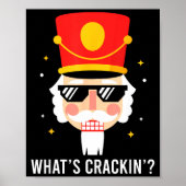 Funny Christmas Whats Crackin Nutcracker Men Kids Poster (Voorkant)
