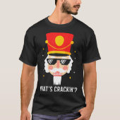 Funny Christmas Whats Crackin Nutcracker Men Kids  T-shirt (Voorkant)