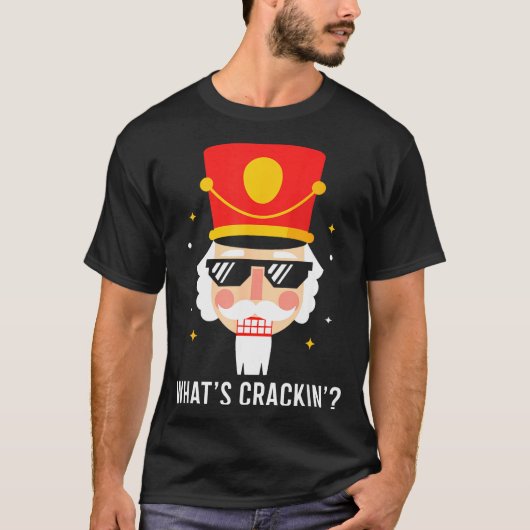 Funny Christmas Whats Crackin Nutcracker Men Kids T-shirt (Voorkant)