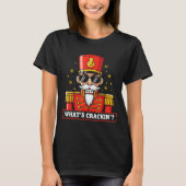 Funny Christmas Whats Crackin Nutcracker Men Kids  T-shirt (Voorkant)