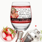 Funny Christmas Wine Glass Retro Best Friend Liqou Wijnglas Zonder Voet