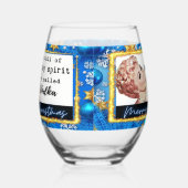 Funny Christmas Wine Glass Retro Best Friend Vodka Wijnglas Zonder Voet (Links)