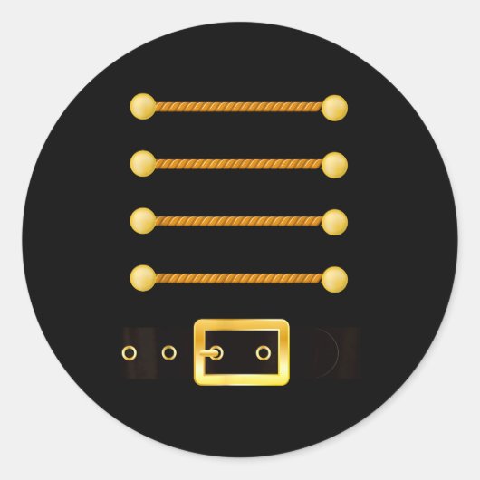 Funny Christmas With Nutcracker Costume Ronde Sticker (Voorkant)