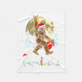 Funny Christmas Xmas Bigfoot Believe Sasquatch In Fleece Deken (Voorkant)