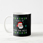 Funny Christmas Xmas Inappropriate Santa I Do It F Koffiemok (Links)