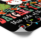 Funny Christmas Xmas Jolliest Bunch Of Daycare Tea Poster (Hoek)