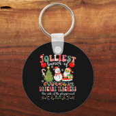 Funny Christmas Xmas Jolliest Bunch Of Daycare Tea Sleutelhanger (Voorkant)