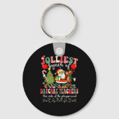 Funny Christmas Xmas Jolliest Bunch Of Daycare Tea Sleutelhanger (Voorkant)