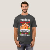 Funny Christmashis Is My Hallmarks Movie Watch ret T-shirt (Voorkant volledig)