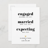 Funny Chronic Pregnancy Aankondiging Eén foto (Voorkant / Achterkant)