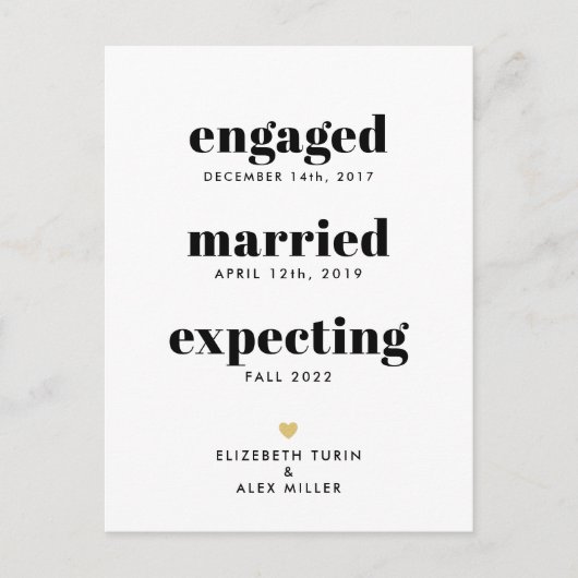 Funny Chronic Pregnancy Aankondiging Eén foto (Voorkant)