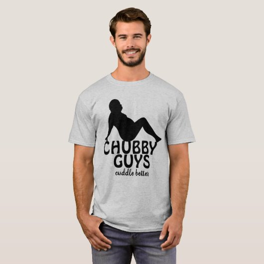 Funny Chubby jongens Cuddle Better T-shirt (Voorkant volledig)
