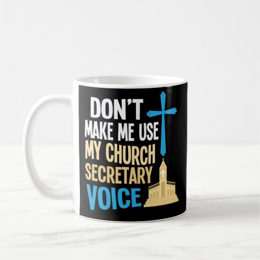 Funny Church Secretary Coffee Mok Gift (Links)