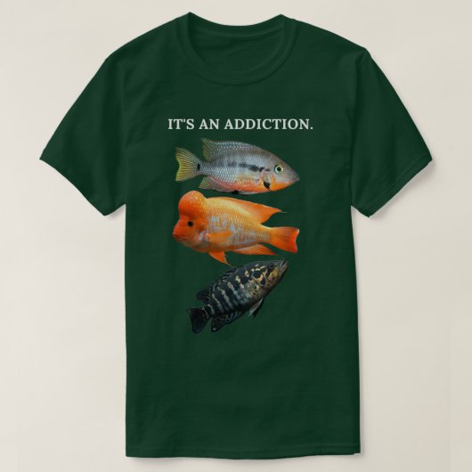 Funny cichlid-ontwerp voor de enthousiast over het t-shirt (Design voorkant)