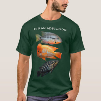 Funny cichlid-ontwerp voor de enthousiast over het t-shirt