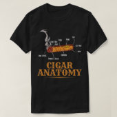 Funny Cigar Anatomy Smoker Cigars Whisky Lover Man T-shirt (Design voorkant)