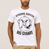 Funny CIGAR & COFFEE-Mannen T-shirts (Voorkant)