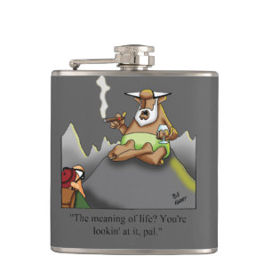 Funny Cigar Humor Flask Gift Heupfles