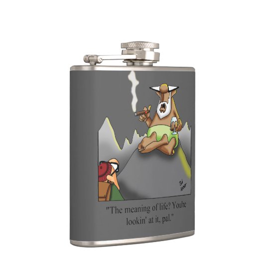 Funny Cigar Humor Flask Gift Heupfles (Rechts)