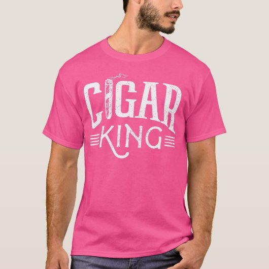 Funny Cigar Lover For Boys And Men Cigar Fan T-shirt (Voorkant)