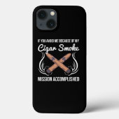Funny Cigar Smoker Design Case-Mate iPhone Case (Achterkant)