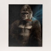 Funny Cigar Smoking Gorilla Smoker Legpuzzel (Verticaal)