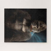 Funny Cigar Smoking Gorilla Smoker Legpuzzel (Horizontaal)