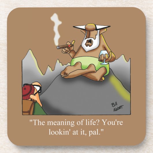 Funny Cigars en Scotch Humor Onderzetter set (Voorkant)