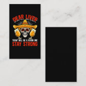 Funny Cinco De Mayo Beer Joke Alcohol Fun Visitekaartje (Voorkant / Achterkant)