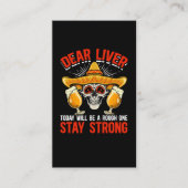 Funny Cinco De Mayo Beer Joke Alcohol Fun Visitekaartje (Voorkant)