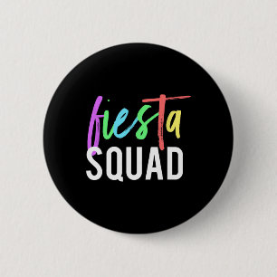 Funny Cinco de Mayo Fiesta Squad Design for Partie Ronde Button 5,7 Cm