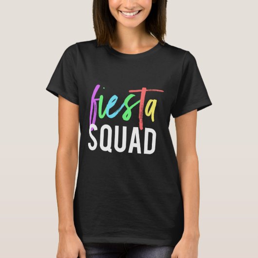 Funny Cinco de Mayo Fiesta Squad Design for Partie T-shirt (Voorkant)